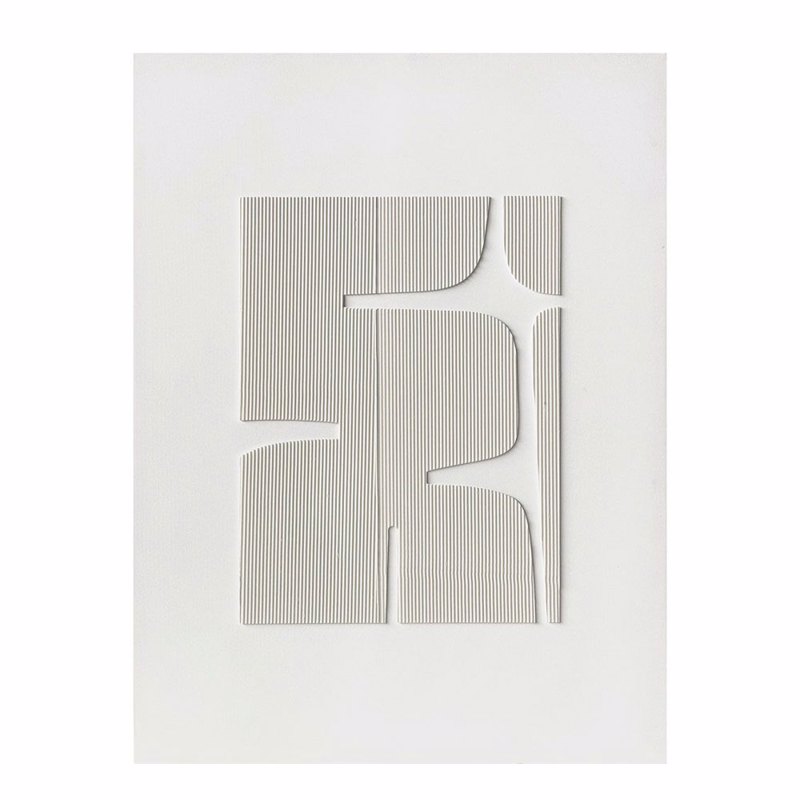 Liberta - Maison WHITESHADOW Πίνακας Καμβάς Λευκός 75x3.8x100cm 033057