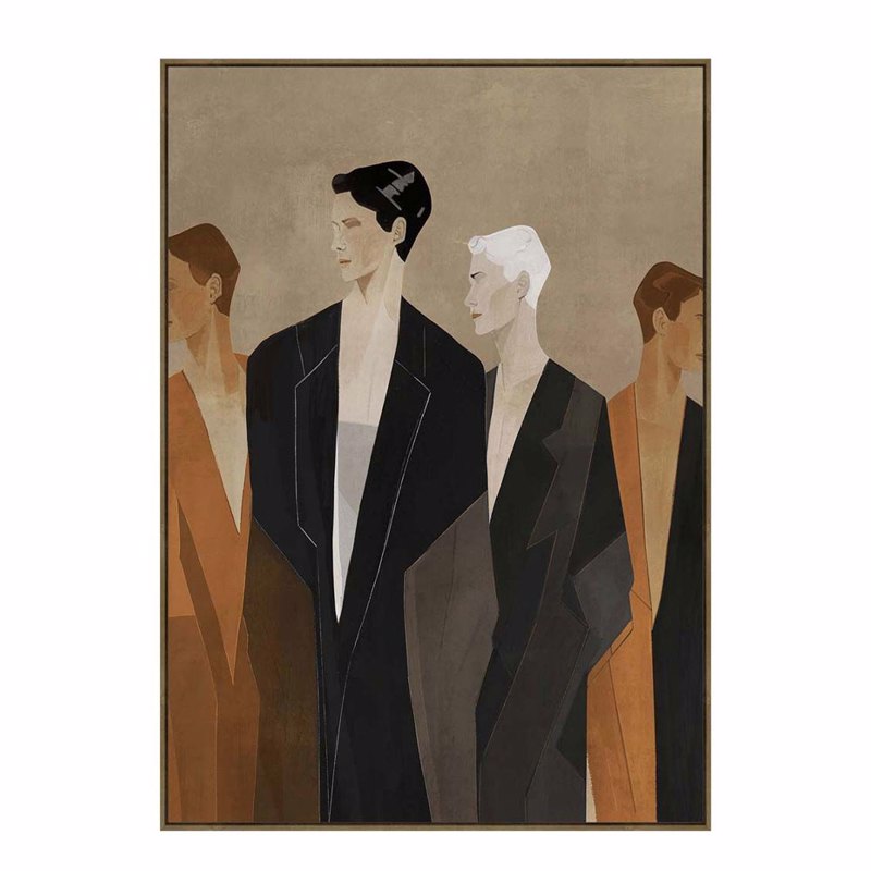 agiovlasitishome Διακοσμητικά τοίχου - ΣΗΜΑΝΤΙΚΟ: Σε περίπτωση διαφοράς τιμής από το κατάστημα ισχύει παντα και μόνο η τιμή του καταστήματος Liberta - Maison HUMAN FLOW Πίνακας με Κορνίζα 80x4x120