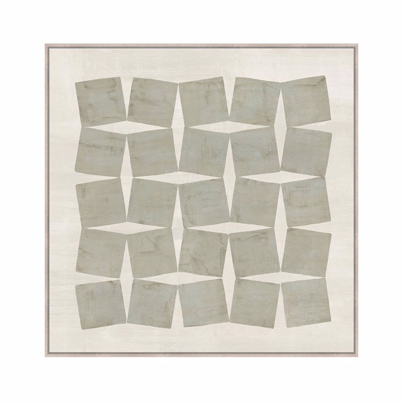 Liberta - Maison CHAINED Πίνακας Καμβάς Beige/Γκρι με Ξύλινη Κορνίζα Φυσική 80x4x80cm 033178