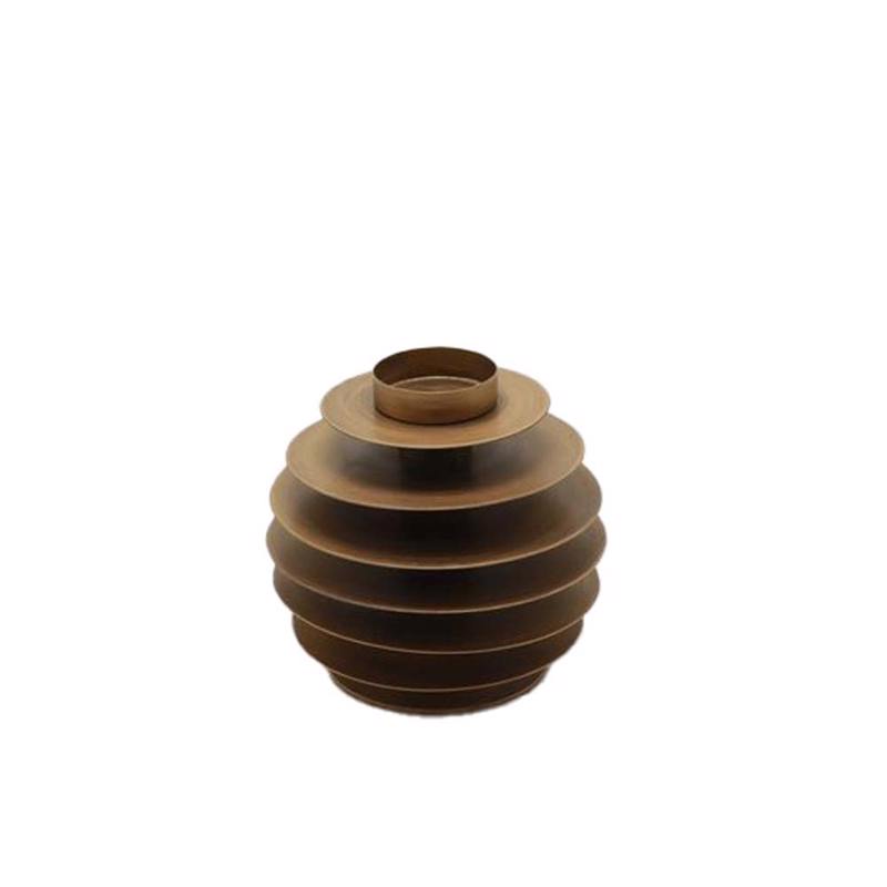 Liberta-Maison EDIN Βαση Ρεσω 12x12x11cm Μεταλλο Καφέ 033226