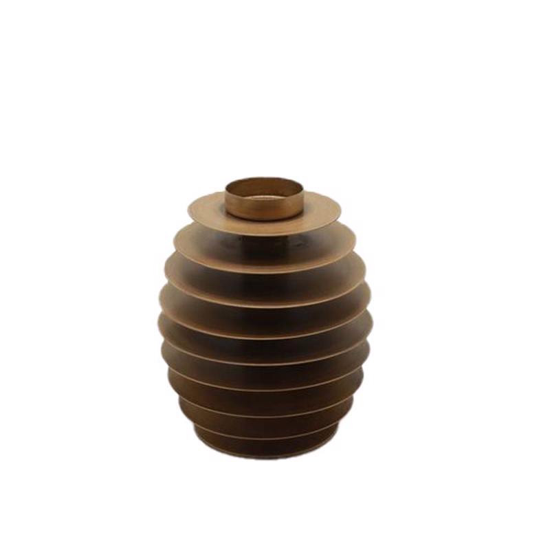 Liberta-Maison EDIN Βαση Ρεσω 12x12x14cm Μεταλλο Καφέ 033227