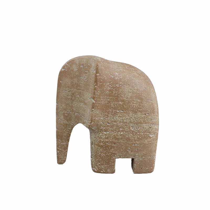 Liberta - Maison TENGO.B Διακοσμητικό Ελέφαντας Polyresin Μελί/Λευκό 16.5x9x18cm 033279