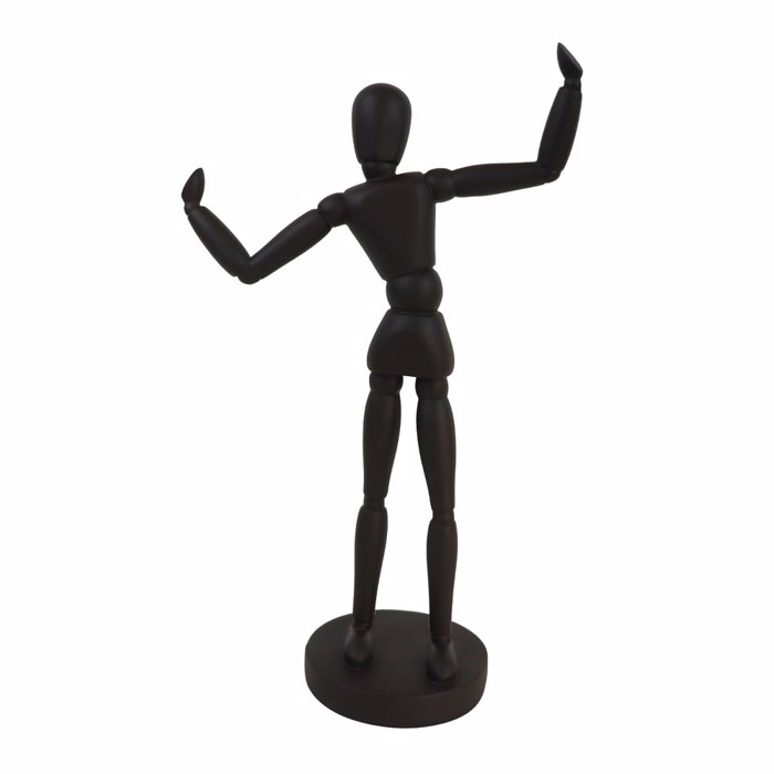 Liberta - Maison BALLO CORPO.2 Diakosmitiko Soma Polyresin Mavro 21x10.5x35cm 033293