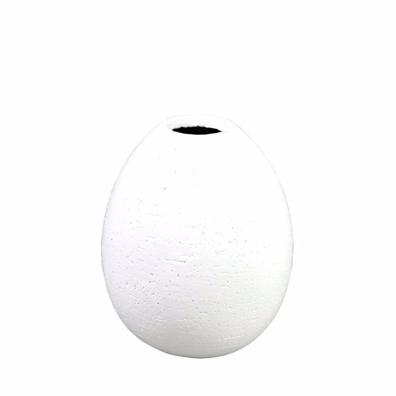 Liberta - Maison OVALADO.2 Διακοσμητικό Βάζο Polyresin Λευκό Φ17x20cm 033300