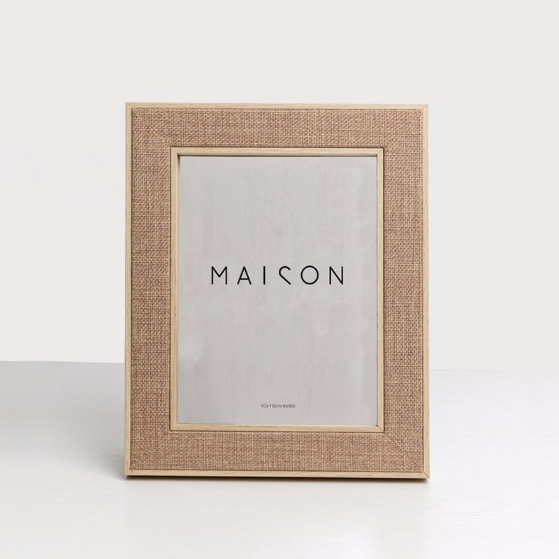 Liberta-Maison LINO Κορνίζα 20.6x2x25.6cm MDF BEIGE Σκουρο Φυσικό Γυαλί 033351