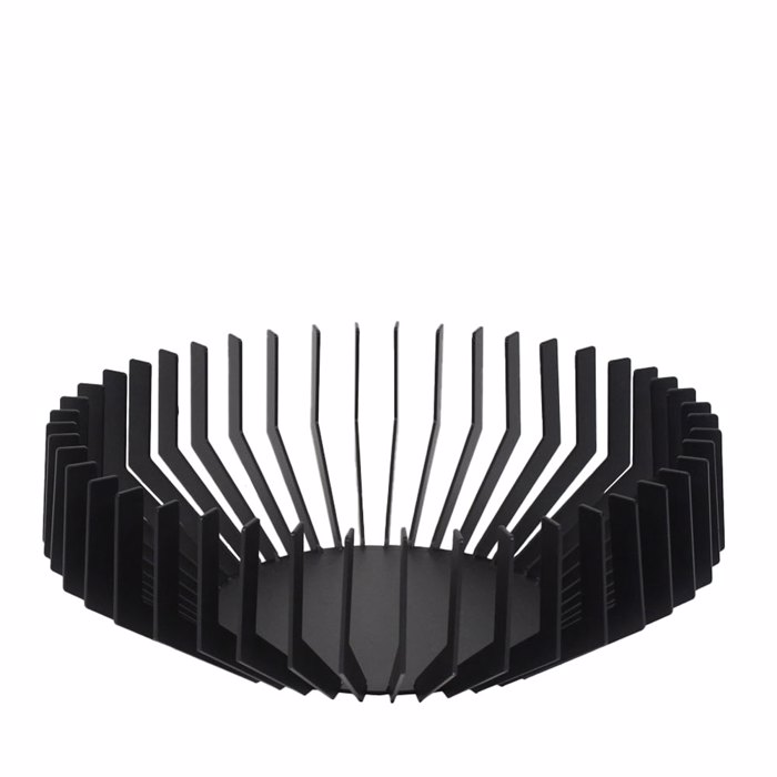 Liberta - Maison ALONE Diakosmitiko Bol Metalliko Mavro Mat F33x10.5cm 033895