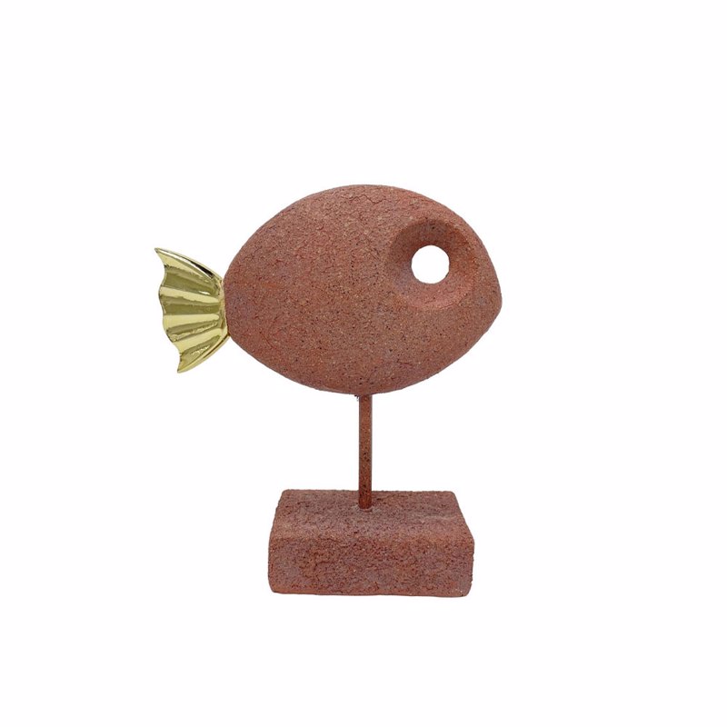 Liberta - Maison CERNIA Διακοσμητικό Ψάρι Polyresin Κεραμιδί 19.5x7x23cm 034154