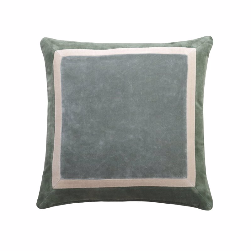 Liberta-Maison MARE Διακοσμητικό Μαξιλάρι 50x50cm Ύφασμα Μεντα Λευκό 034184