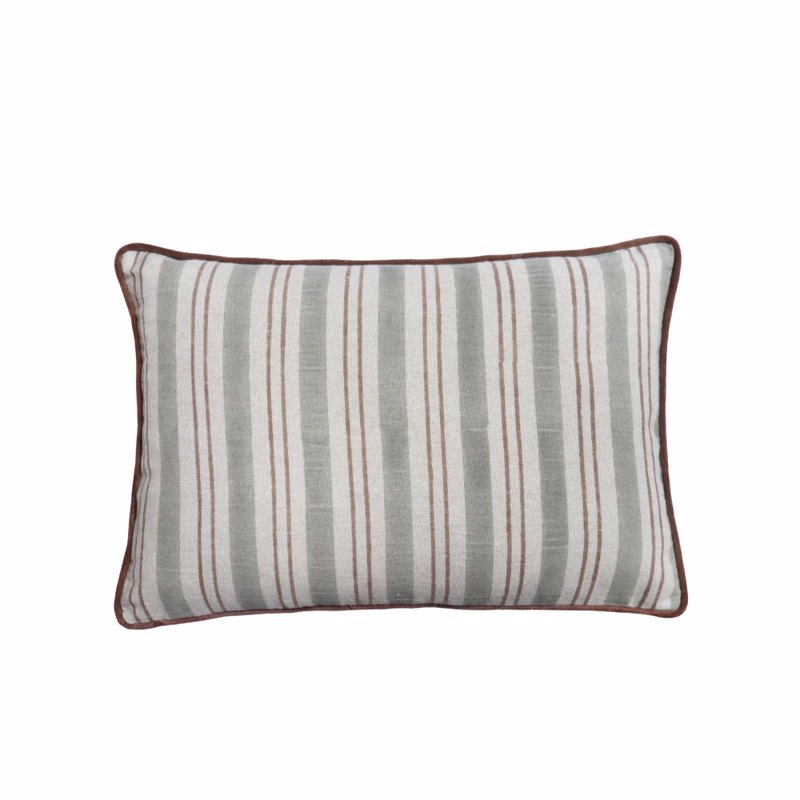 Liberta-Maison Romantico Διακοσμητικό Μαξιλάρι 60x40cm Ύφασμα Μπεζ Ανθρακι Κεραμιδι 034185