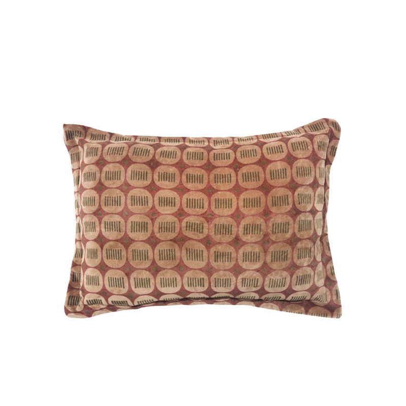 Liberta - Maison OREIL Διακοσμητικό Μαξιλάρι Ύφασμα Πολύχρωμο/Ροζ 60x40cm 034188