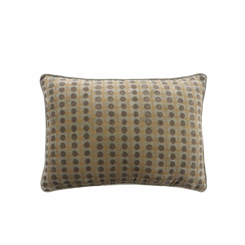Liberta-Maison SUEVE Διακοσμητικό Μαξιλάρι 60x40cm Ύφασμα Μουσταρδι Ανθρακι 034190