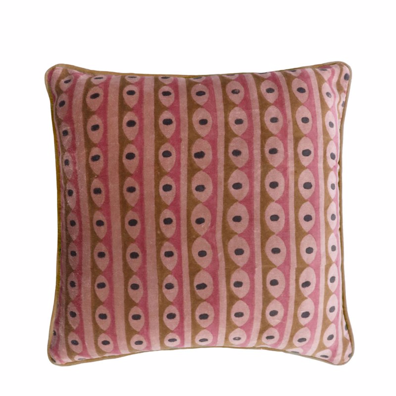 Liberta-Maison ROZY Διακοσμητικό Μαξιλάρι 50x50cm Ύφασμα Πολύχρωμο Ροζ 034192