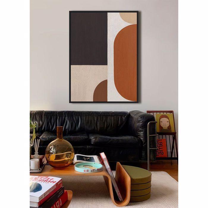 Liberta - Maison VARME A Pinakas Kambas Poluxromos me Xulini Korniza Mavri 60x4x80cm 034233