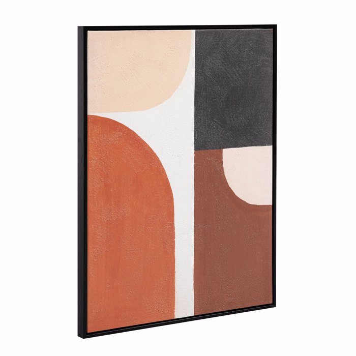 Liberta - Maison VARME B Pinakas Kambas Poluxromos me Xulini Korniza Mavri 60x4x80cm 034234