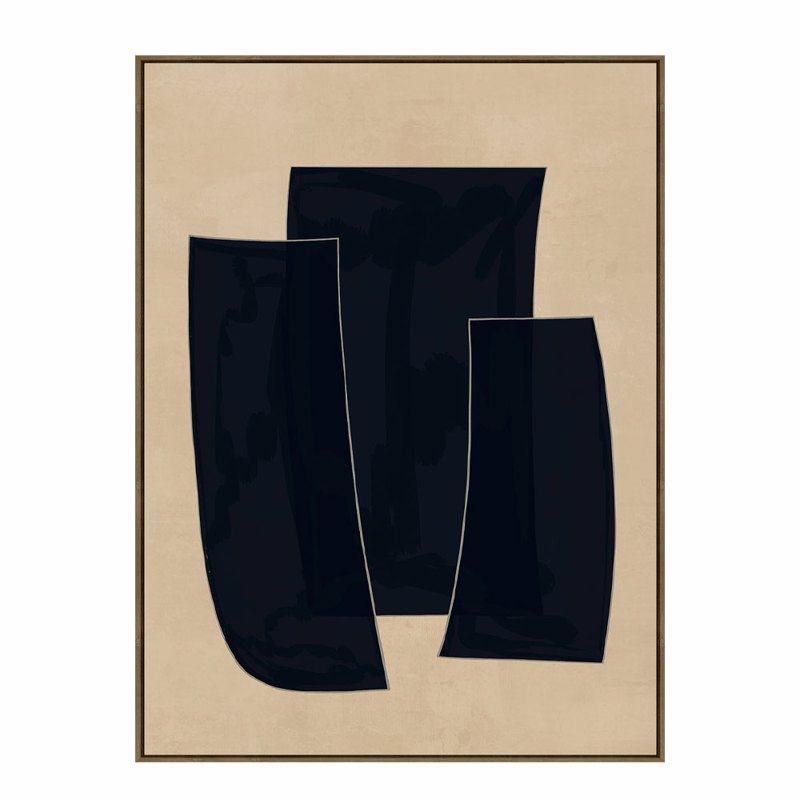 Liberta - Maison VISUELLE Πίνακας με Κορνίζα Καμβάς Μπε