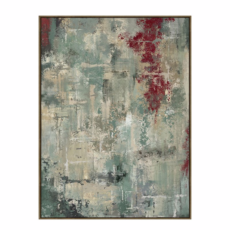 Liberta - Maison ASTRATTO Πίνακας Καμβάς Πολύχρωμος με Ξύλινη Κορνίζα Φυσική 90x4x120cm 034244