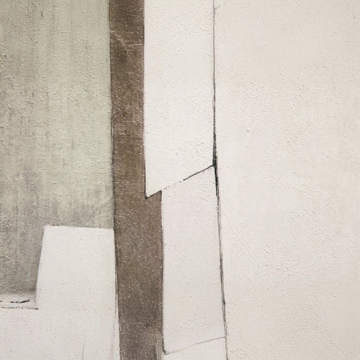 Liberta - Maison LINEAR Pinakas me Korniza Kambas Bez/Ggri-Mavro/Fusiko 90x4x120cm 034245