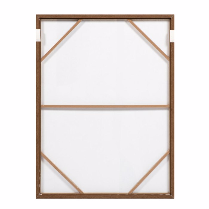 Liberta - Maison LINEAR Pinakas me Korniza Kambas Bez/Ggri-Mavro/Fusiko 90x4x120cm 034245