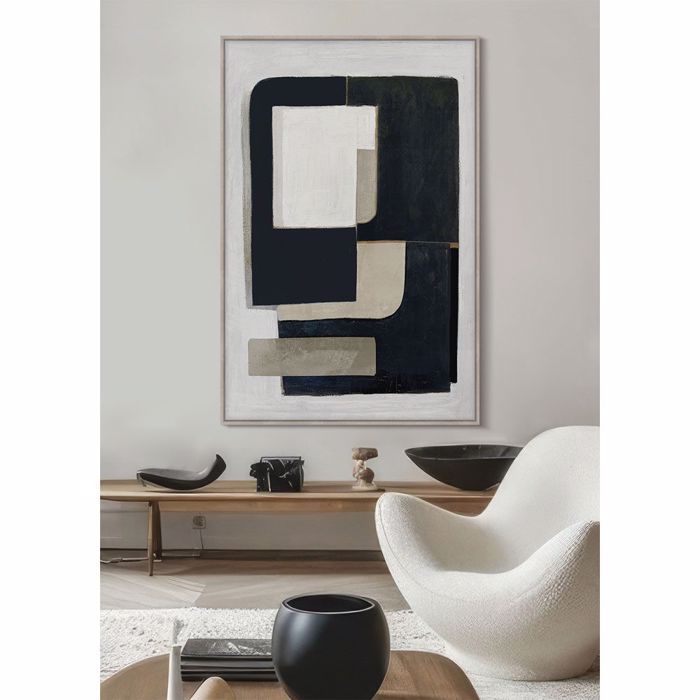 Liberta - Maison DEL SIL Pinakas me Korniza Kambas Mavros/Ggri-Mpez/Fusikos 80x4x120cm 034246