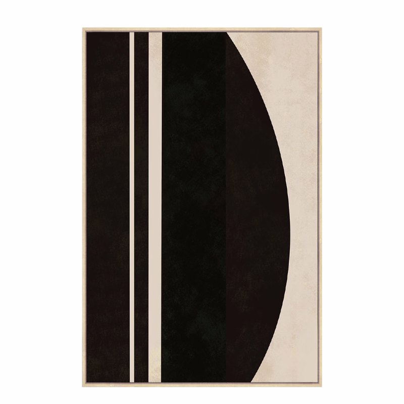 Liberta - Maison SOLAIRE B Πίνακας Καμβάς Καφέ Σκούρο/Μπεζ με Ξύλινη Κορνίζα Φυσική 80x4x120cm 034249