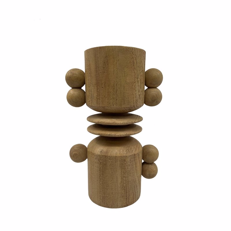 Liberta-Maison PING PONG Κηροπήγιο 16x10x25cm Polyresin Φυσικό 034258