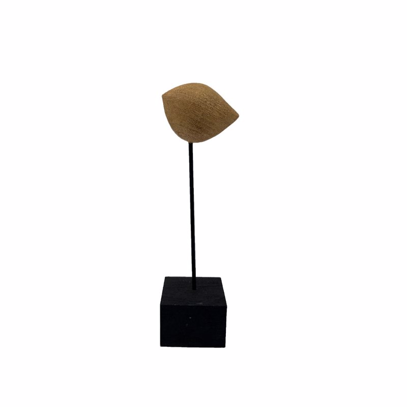 Liberta-Maison IBIS S Διακοσμητικό Πουλι 8x6x25cm Polyresin Φυσικό Μαύρο Μεταλλο 034262