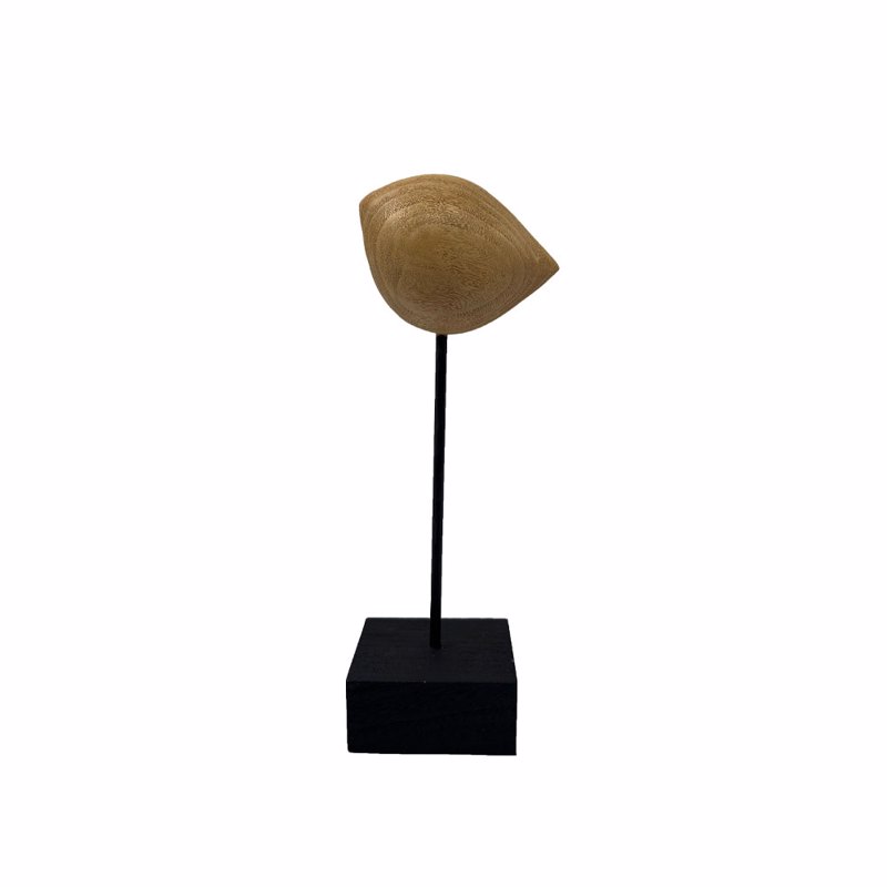 Liberta-Maison IBIS L Διακοσμητικό Πουλι 11x8x29cm Polyresin Φυσικό Μαύρο Μεταλλο 034263