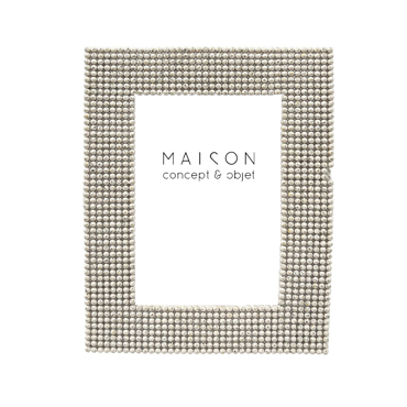 Liberta-Maison Linear L Κορνίζα 18x2x23cm Polyresin Off White Γυαλί 034274