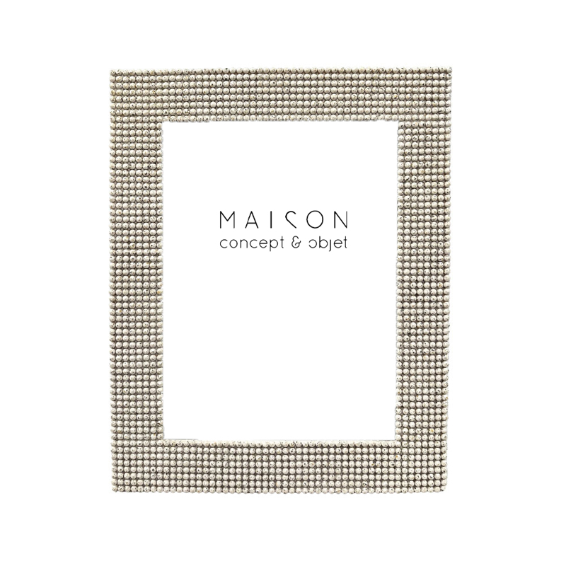 Liberta-Maison Linear Κορνίζα 20x2x25cm Polyresin Off White Γυαλί 034275