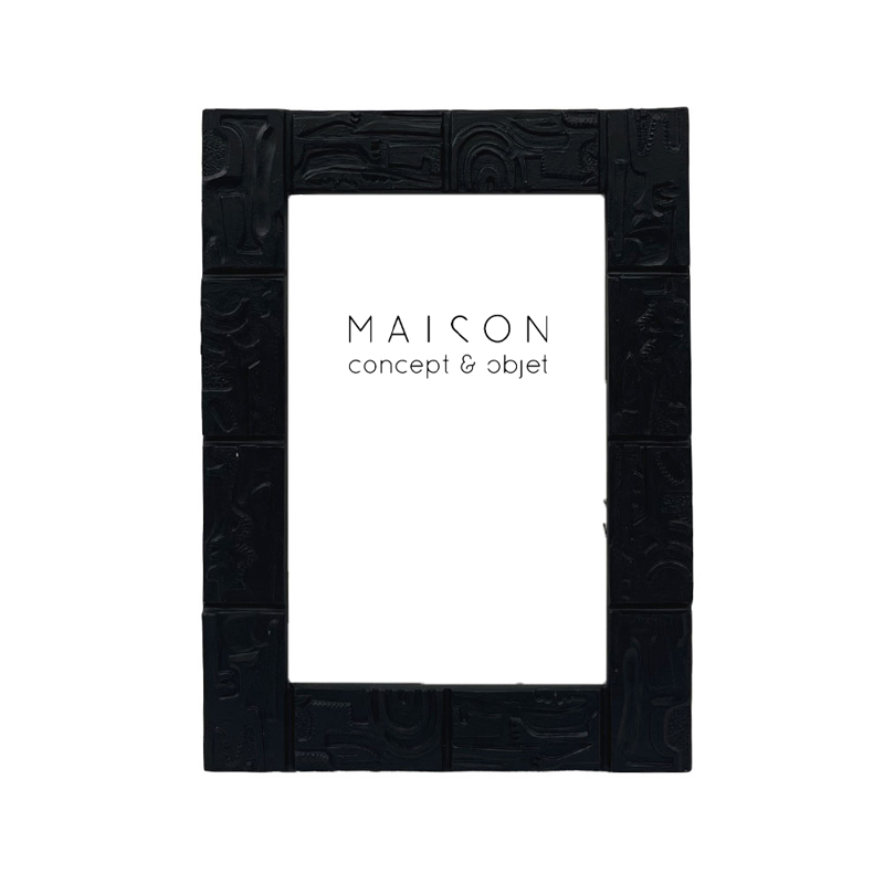 Liberta-Maison GRACE S Κορνίζα 14x2x19cm Polyresin Μαύρο 034281