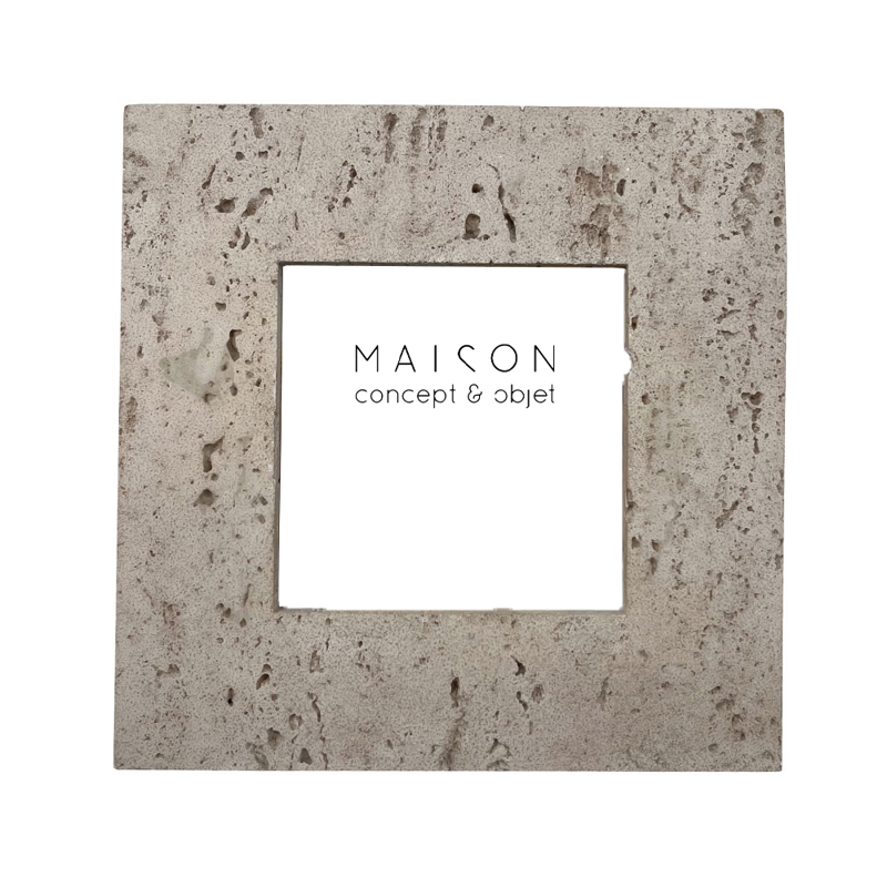 Liberta-Maison Terrest 1 Κορνίζα 18x2x18cm Polyresin STONE Γυαλί 034294