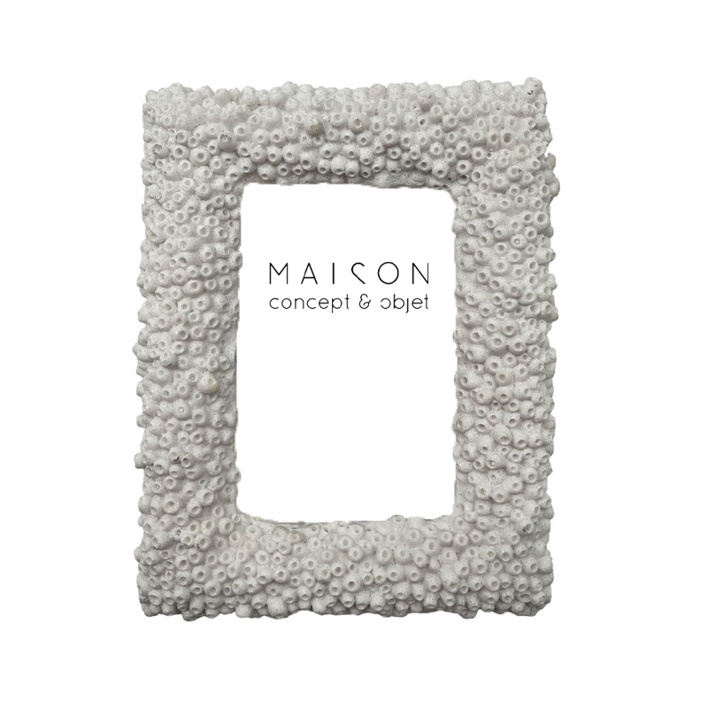 Liberta-Maison REEF B Κορνίζα 18x3x23cm Polyresin Ασπρο