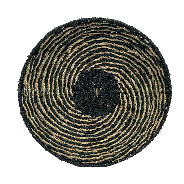 Liberta - Maison IRIS Diakosmitiko Toixou Seagrass Mavro/Fusiko F51x6cm 034321