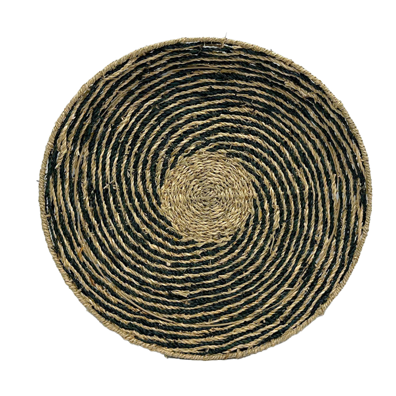 Liberta - Maison IRIS Διακοσμητικό Τοίχου Seagrass Φυσικό/Μαύρο Φ51x6cm 034322