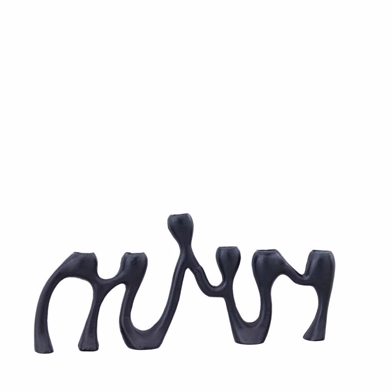 Liberta - Maison LUMINOSO Κηροπήγιο Αλουμινίου Μαύρο 44