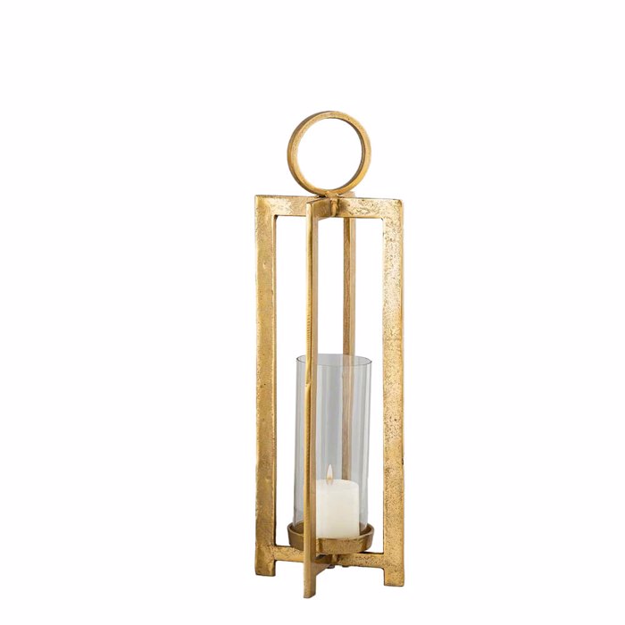 Liberta-Maison Beacon Light Fanari 20x20x66cm Alouminio Xruso Gyali 034383