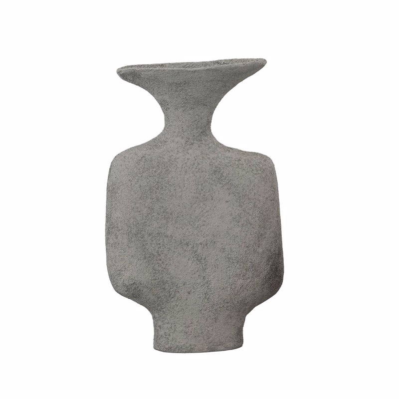 Διακοσμητικά Επιτραπέζια agiovlasitishome - ΣΗΜΑΝΤΙΚΟ: Σε περίπτωση διαφοράς τιμής από το κατάστημα ισχύει παντα και μόνο η τιμή του καταστήματος Liberta - Maison RUSTIC Βάζο Αλουμινίου Μαύρο 18.5x7x29