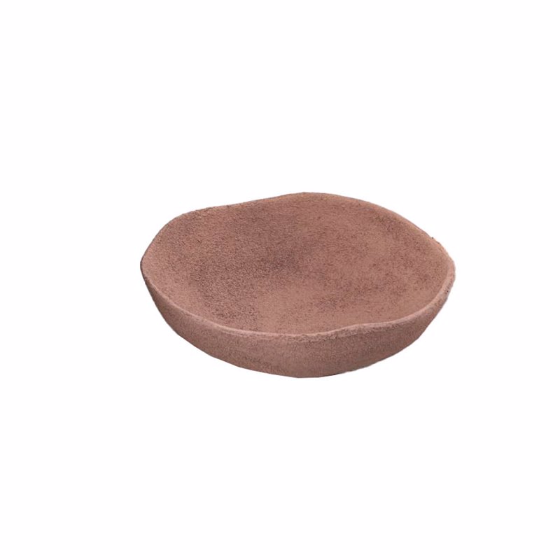 Liberta-Maison Art Bowl Μπώλ Διακόσμησης 24x24x8cm Αλουμίνιο Terracotta 034420