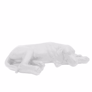 Liberta - Maison DOMU Διακοσμητικός Σκύλος Polyresin Λευκός 39.5x22.5x10.5cm 034486