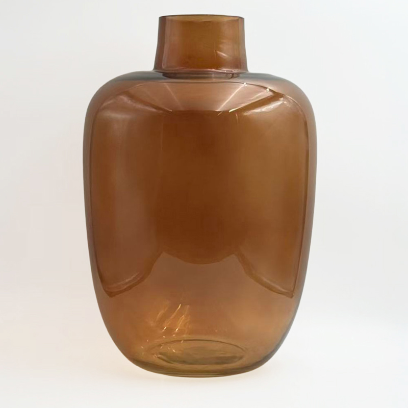 Διακοσμητικά Επιτραπέζια agiovlasitishome - ΣΗΜΑΝΤΙΚΟ: Σε περίπτωση διαφοράς τιμής από το κατάστημα ισχύει παντα και μόνο η τιμή του καταστήματος Liberta - Maison VIDRIO Βάζο Γυάλινο Caramel Φ25x38cm 0