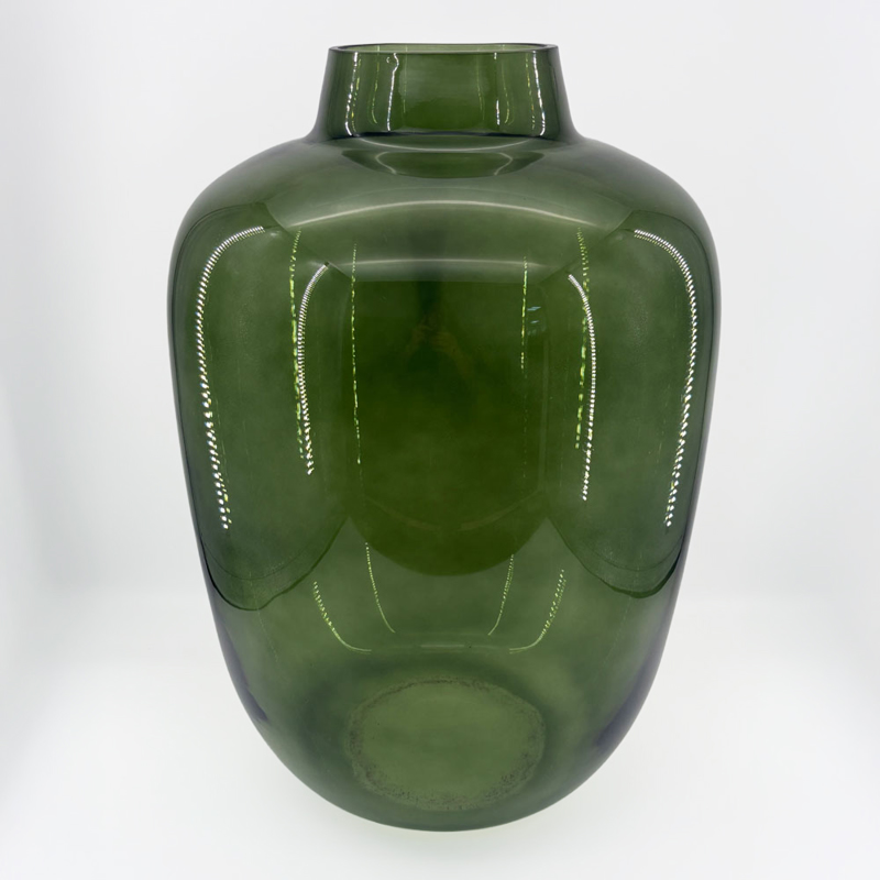 Διακοσμητικά Επιτραπέζια agiovlasitishome - ΣΗΜΑΝΤΙΚΟ: Σε περίπτωση διαφοράς τιμής από το κατάστημα ισχύει παντα και μόνο η τιμή του καταστήματος Liberta - Maison VIDRIO Βάζο Γυάλινο Πράσινο Φ34x48cm 0