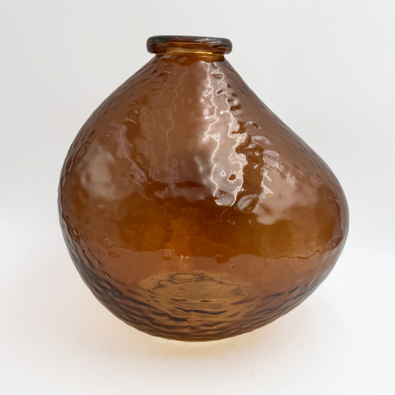 Liberta - Maison BOCAL Βάζο Γυάλινο Caramel Φ25x25cm 03