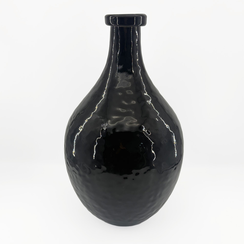 Liberta - Maison FLACON Βάζο Γυάλινο Μαύρο Φ27.5x46cm 034534