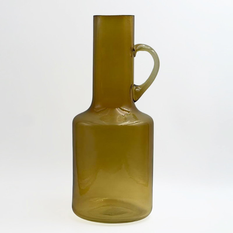 Liberta - Maison ARTISAN Βάζο Γυάλινο Κίτρινο Φ14x35cm 