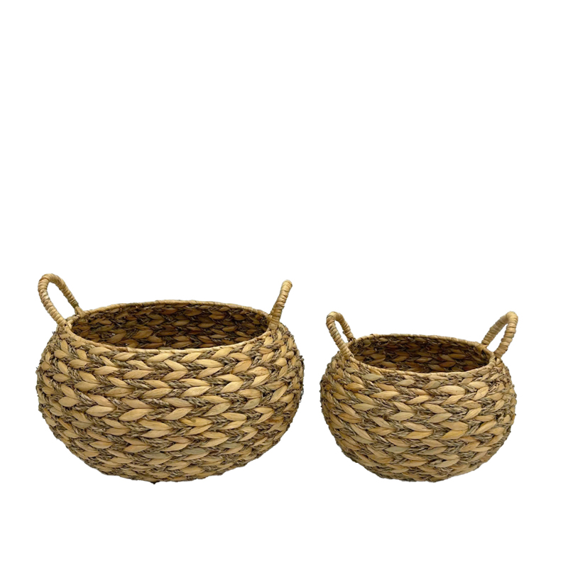 Liberta-Maison Cestino Καλαθι Υακινθου Set 2τμχ 46x46x32cm Υάκινθος Φυσικό 034567