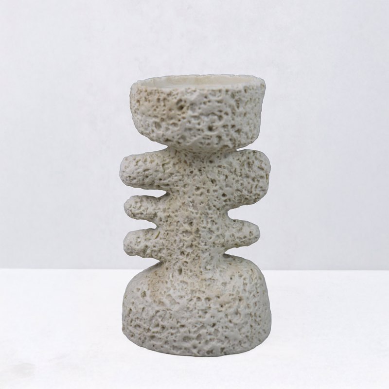 Liberta - Maison KYCLADIC III Κηροπήγιο Resin Μπεζ 12x1