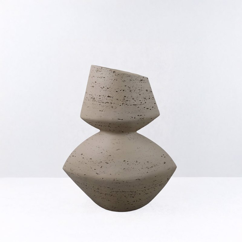 Liberta - Maison LOOMA I Βάζο Resin Καφέ 28.5x15.5x34.5