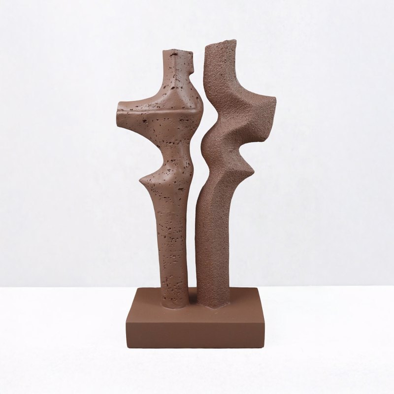 Διακοσμητικά Επιτραπέζια agiovlasitishome - ΣΗΜΑΝΤΙΚΟ: Σε περίπτωση διαφοράς τιμής από το κατάστημα ισχύει παντα και μόνο η τιμή του καταστήματος Liberta - Maison DUET I Διακοσμητικό Resin Καφέ 16x9x31