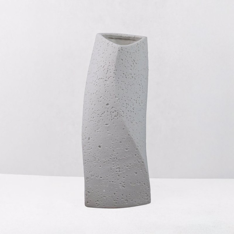 Liberta - Maison VOID III Βάζο Resin Λευκό 16.5x14.5x39cm 034640