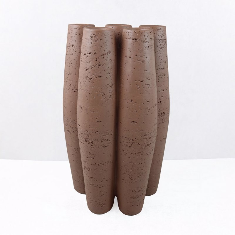 Διακοσμητικά Επιτραπέζια agiovlasitishome - ΣΗΜΑΝΤΙΚΟ: Σε περίπτωση διαφοράς τιμής από το κατάστημα ισχύει παντα και μόνο η τιμή του καταστήματος Liberta - Maison ORIN I Βάζο Resin Καφέ 23x15.5x38cm 03